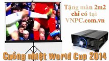 Giá máy chiếu xem bóng đá, giao hàng và miễn phí lắp đặt Nhanh (Công ty May chiếu VNPC)