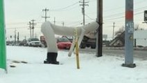 Twerking inflatable tube girl