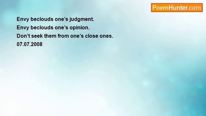 Rm.Shanmugam Chettiar. - Envy beclouds