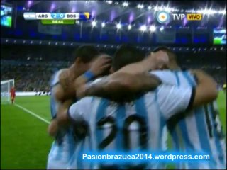 Argentina 2 Bosnia 1 (Relato Walter Saavedra)  Mundial Brasil 2014 Los goles2