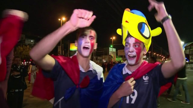Mondial: la joie des supporteurs français à Porto Alegre