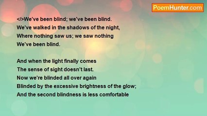 Warrith Olawale - The Second Blindness