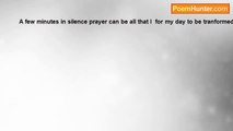 susan Garelick - I receive power from God in the silence prayer