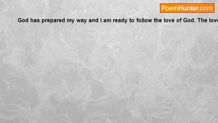 susan Garelick - God has prepared my way to follow you