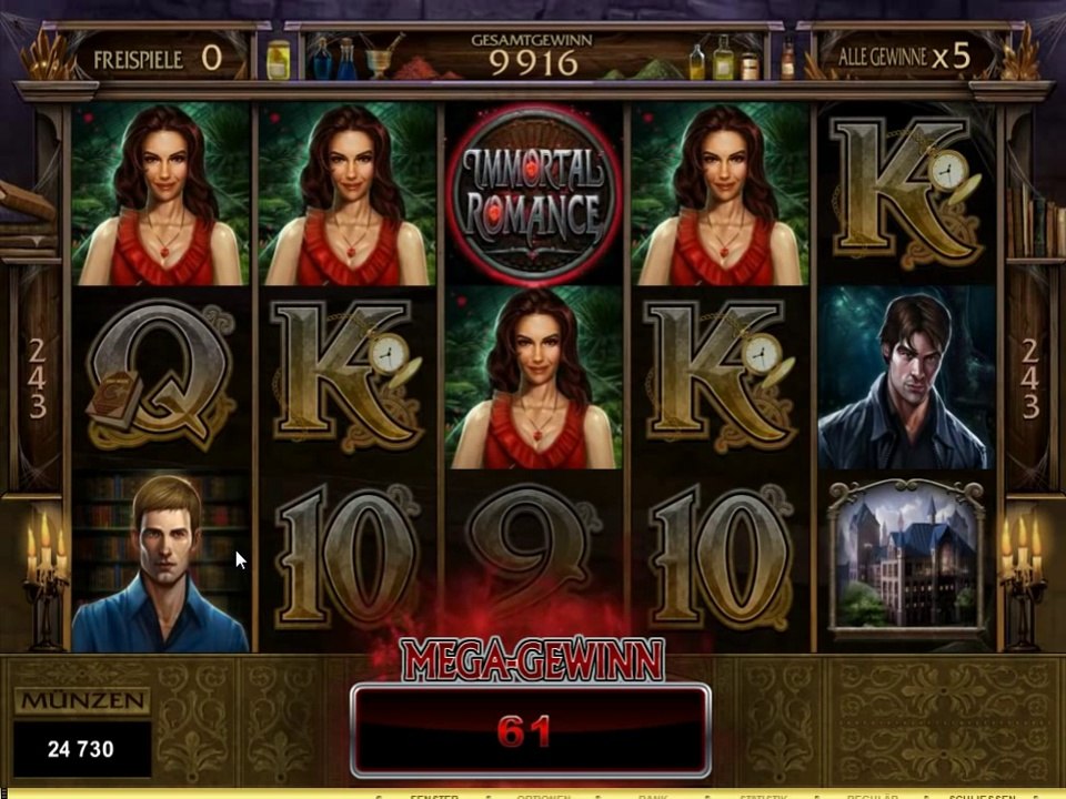 Immortal Romance Slot Amper Feature Big Win 159x Bet