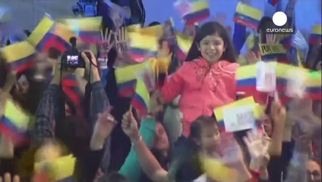 Colombia's President Juan Manuel Santos wins second term