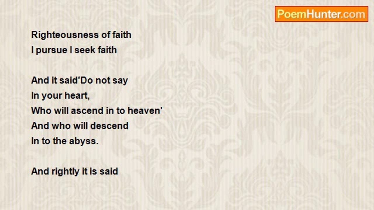 gajanan mishra - Righteousness Of Faith