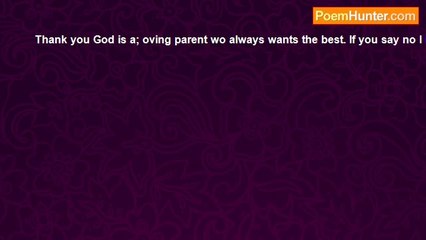 Susie Sunshine - Thank you God is a loving parent