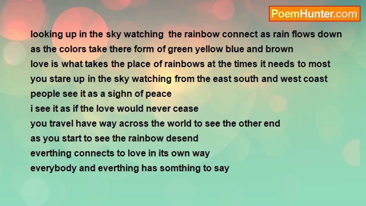 hell heaven - rainbows connect with love