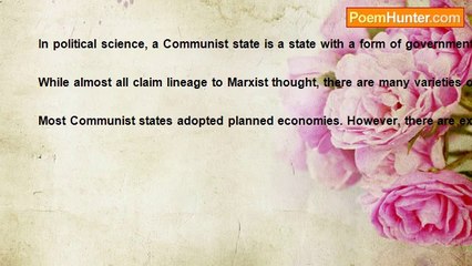 Rommel Mark Dominguez Marchan - not poetry...COMMUNIST STATE govt. form