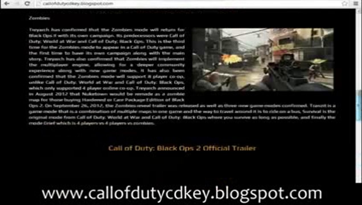 Call of Duty Black Ops 2 STEAM CD Key Generator FREE for PC Xbox and PS3