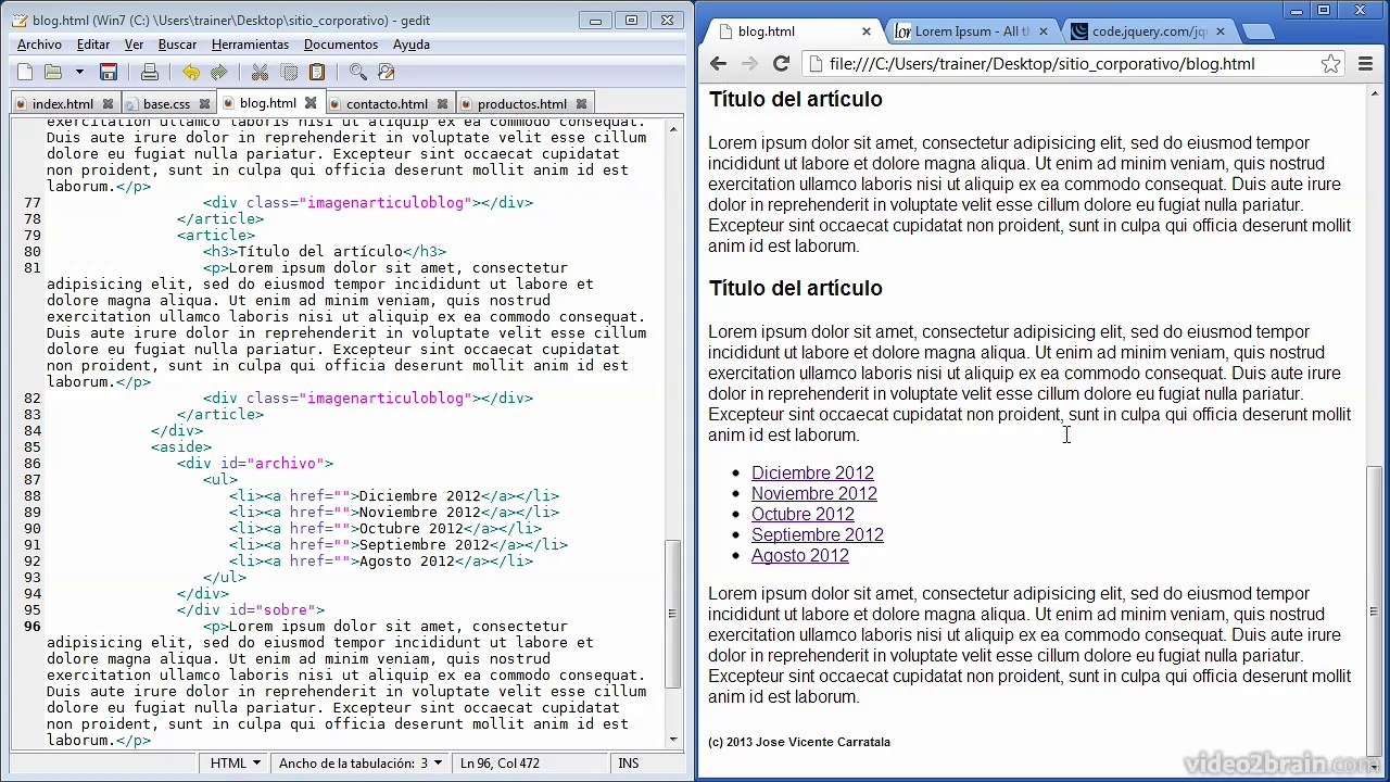 [Tutorial] Contenido de la pagina blog (1.2.6)