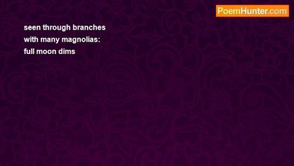 Lillian Susan Thomas - Haiku #8
