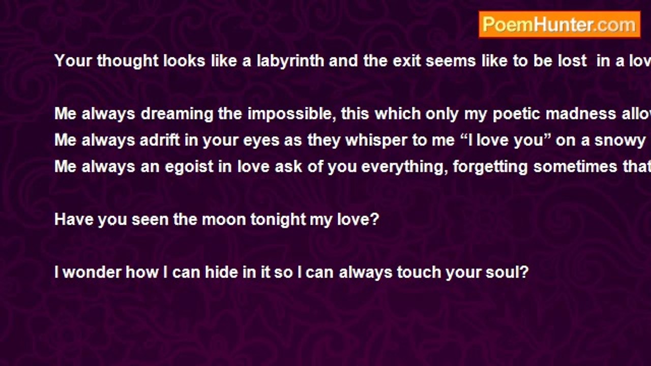 George Tzouvaras - Have you seen the moon tonight my love?
