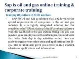 sap is oil and gas online training & corporate training