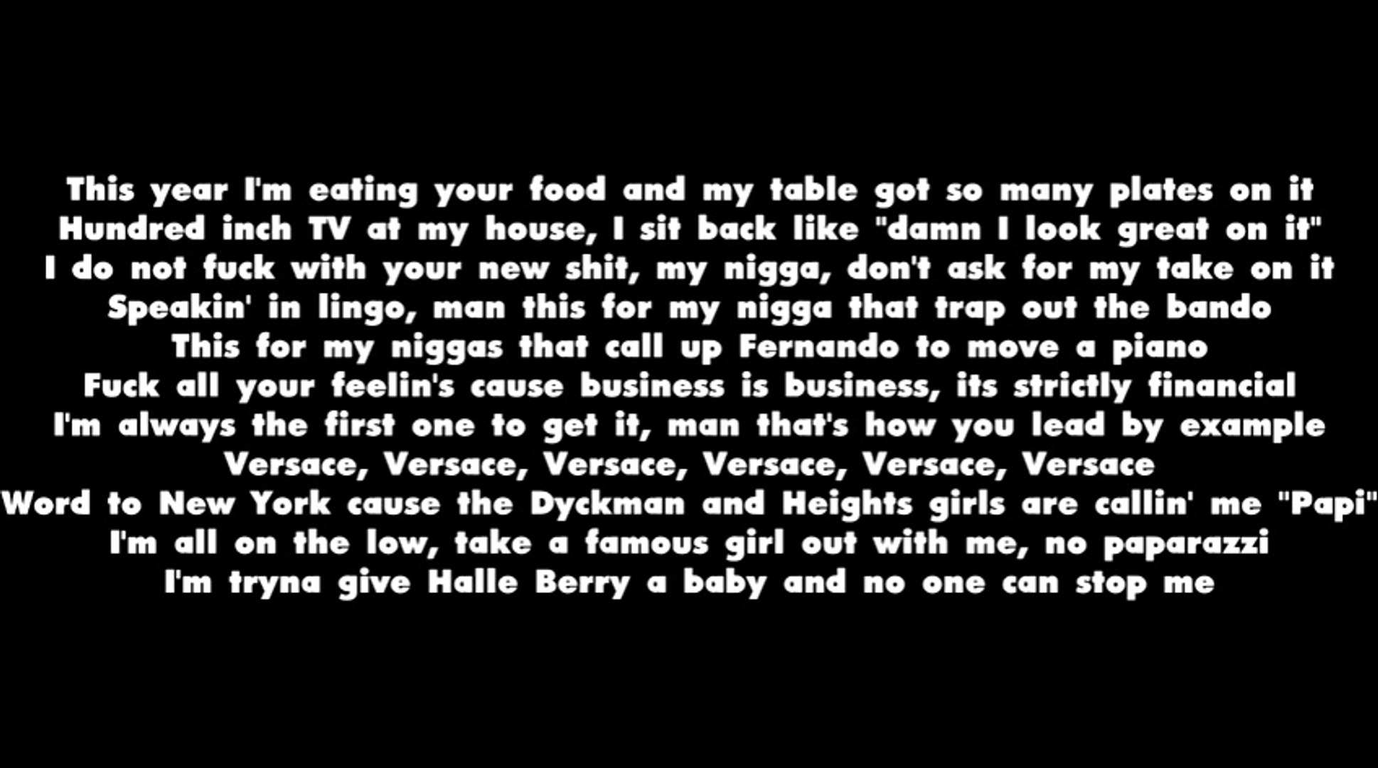 Migos Ft Drake Versace Lyrics - video Dailymotion
