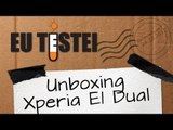 Xperia E1 Dual D2114 Smartphone Sony - Unboxing Brasil