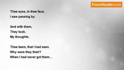 HudaM DeGratePoet - Tears That I Saw In Thee Eyes