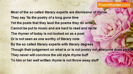 Francis Duggan - Most Of The So Called Literary Experts