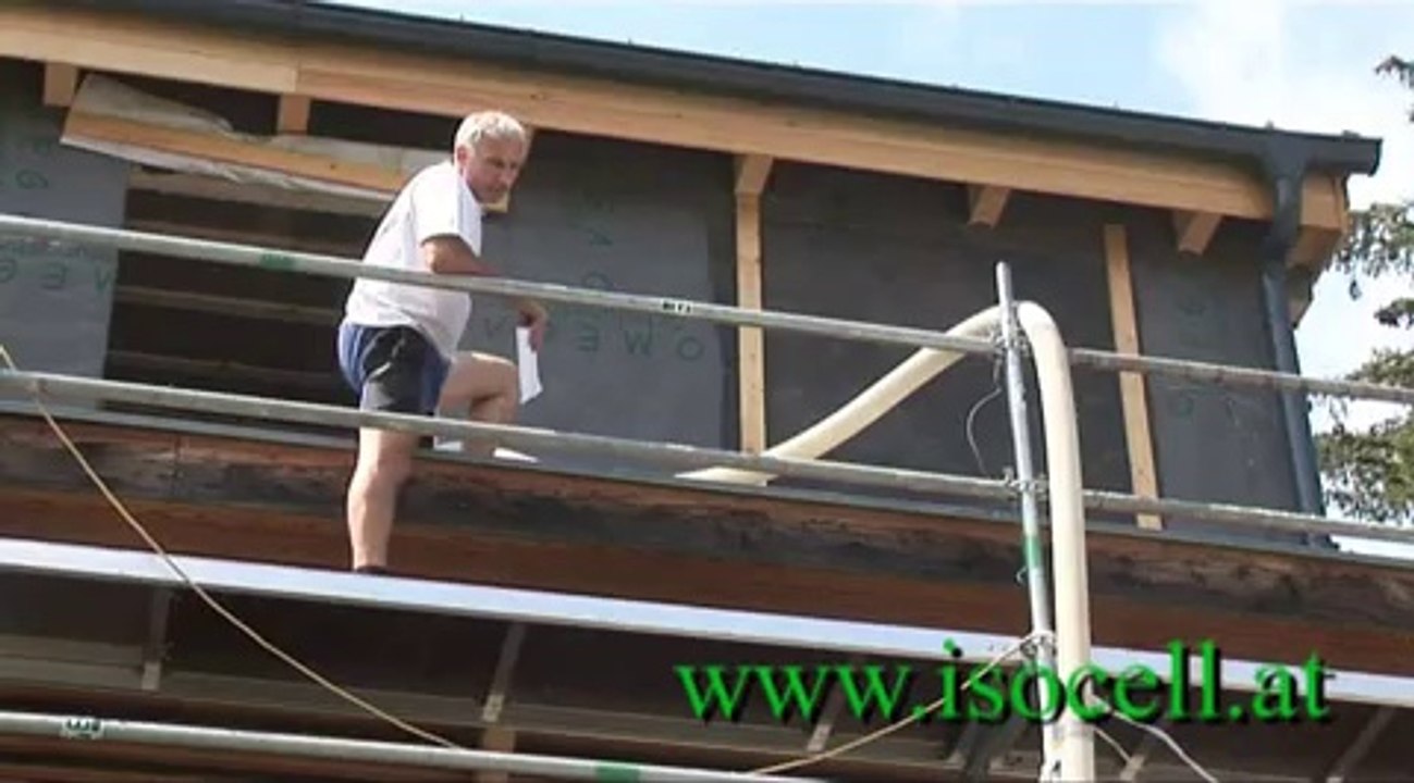 Chantier Ouate de cellulose ISOCELL