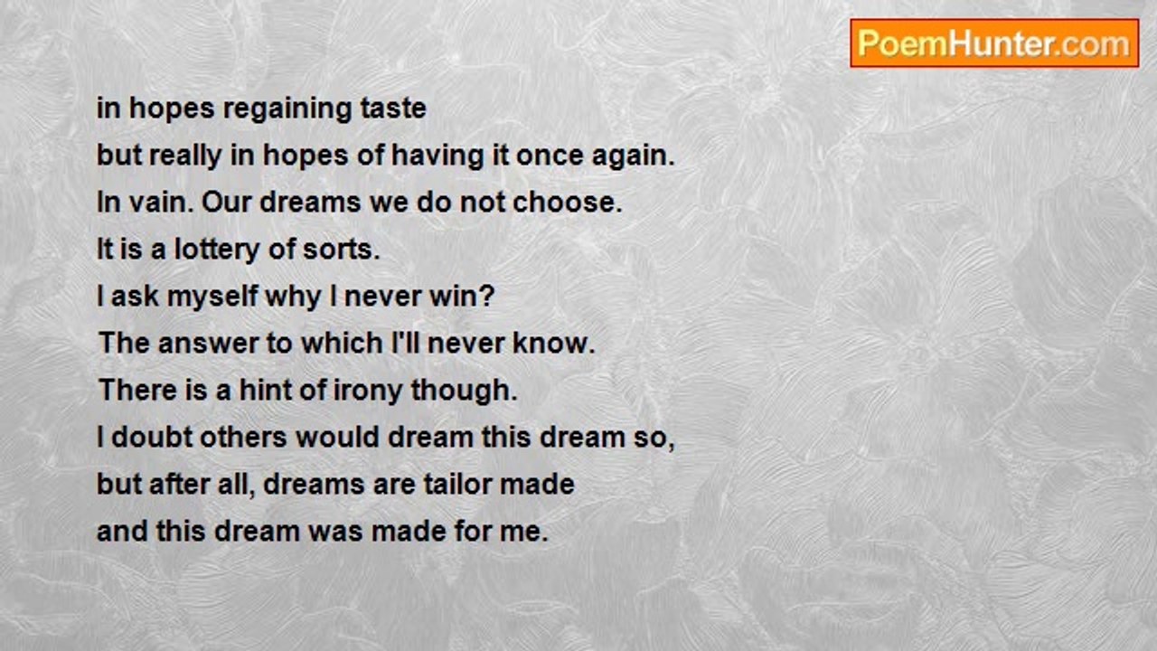 Joseph Wordsmith - I Had A Dream As Lovely As Any Dream Could Be