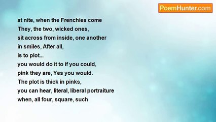 Is It Poetry - at nite, when the Frenchies come