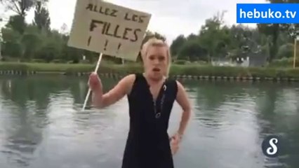 sarışın güzelin sakarlığı başına bela - ah be kızım :D