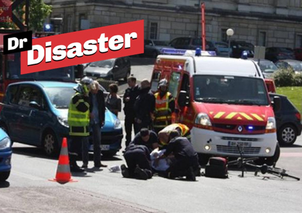 Un chauffard renverse un policier et un cycliste / Dr Disaster