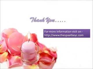 Types of massage at BYEC SPA