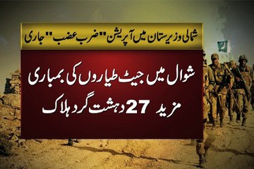 Скачать видео: Dunya News - Zarb-e-Azb: 27 militants killed in Shawal airstrikes