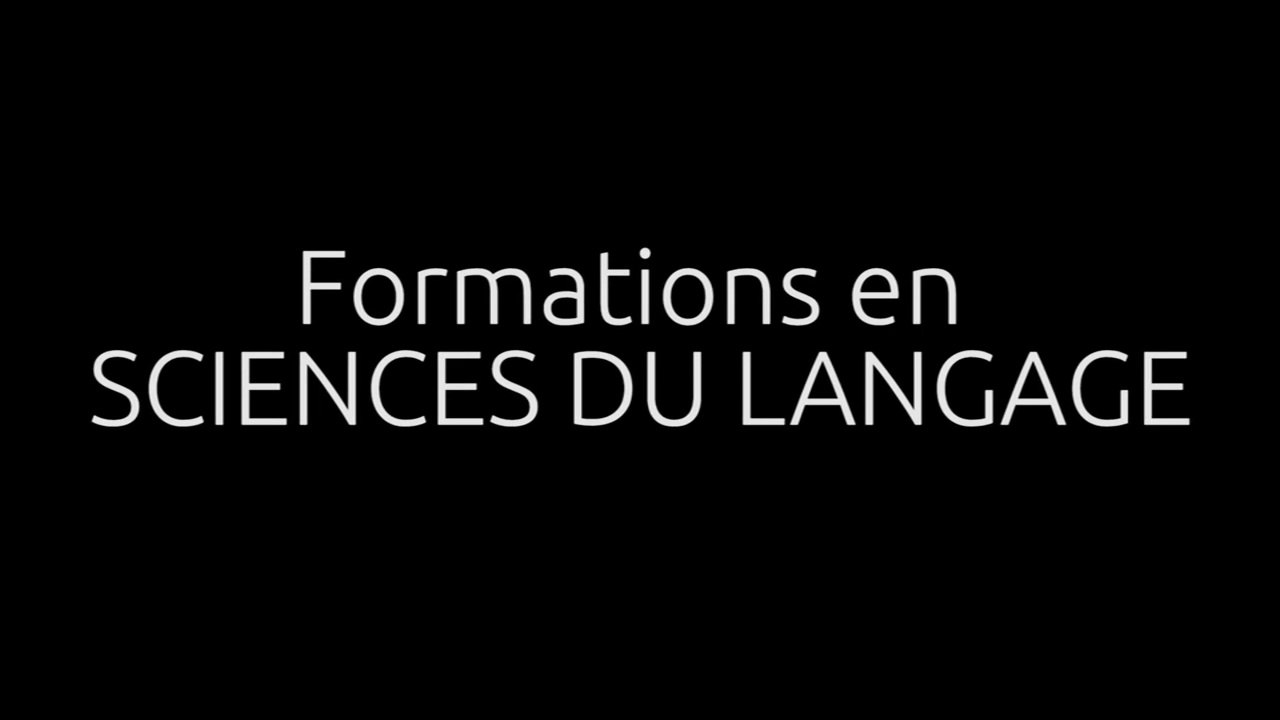 Etudes en Sciences du Langage à l'Université de Caen
