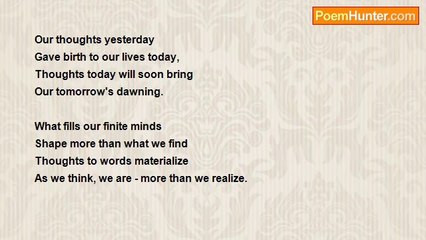 Cynthia BuhainBaello - As We Think, We Are