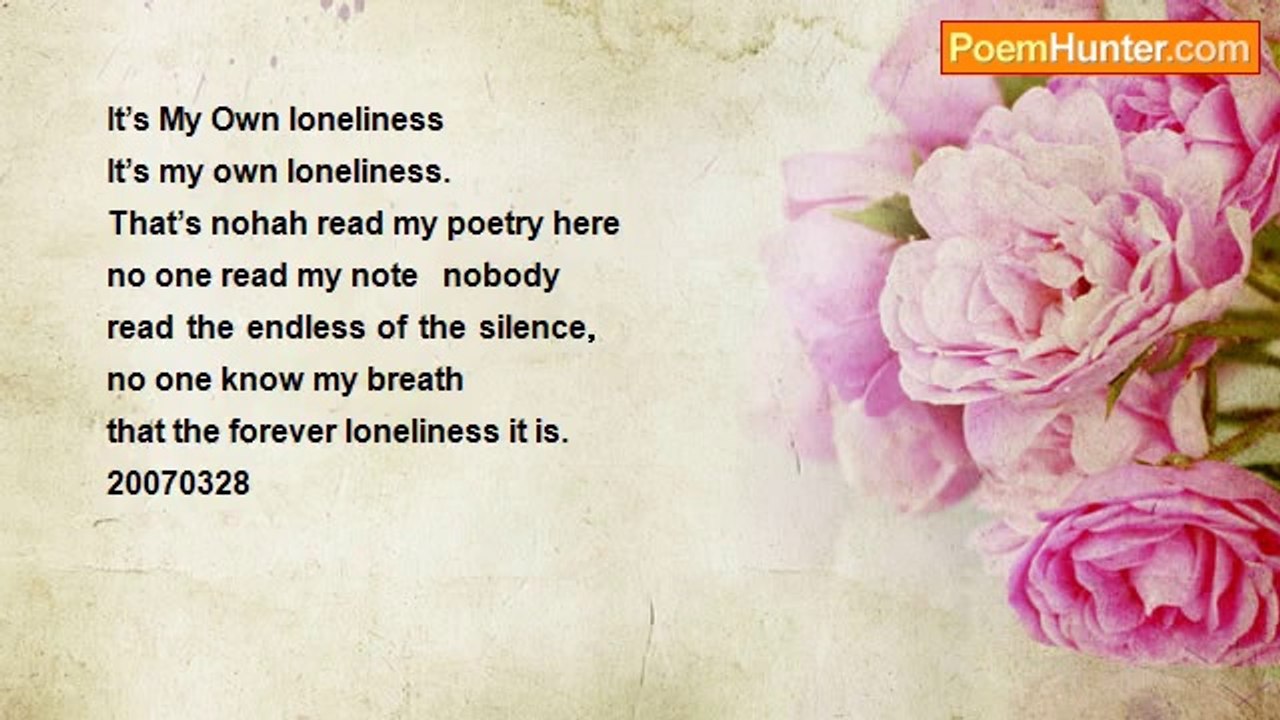 Kenn Sun - It’s My Own loneliness