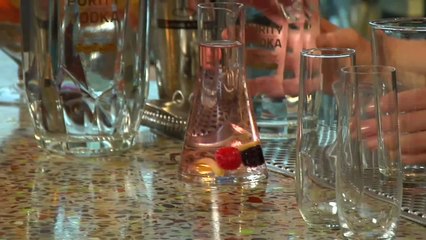 Berry Purity H2O Spa Cocktail - Kathy Casey's Liquid Kitchen