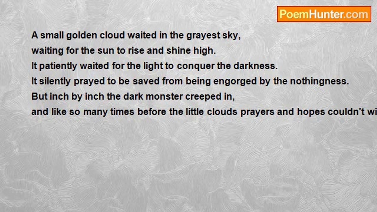sanjukta sengupta - a golden cloud