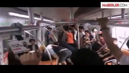 Trende Yer Kapma Kavgası Çıktı