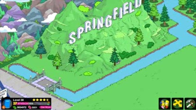 The Simpsons- Tapped Out - The Springfield Sign - Premium Item