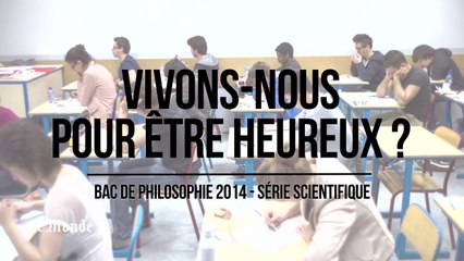 Bac de philosophie : « Le Monde » décortique les sujets sur le bonheur