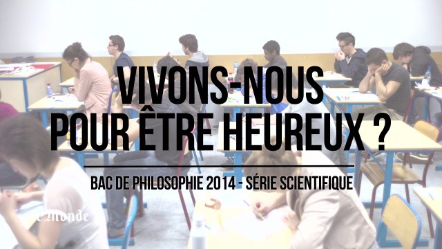 Bac de philosophie : « Le Monde » décortique les sujets sur le bonheur