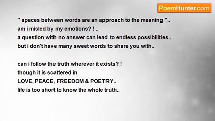 HaZeM PaKKaR - Love, Peace, Freedom & Poetry