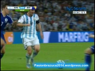 Argentina 2 Bosnia 1 (Relato  Walter Nelson)  Mundial Brasil 2014 Los goles