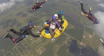 Most Epic Raft Dive of 2014 - Skydiving
