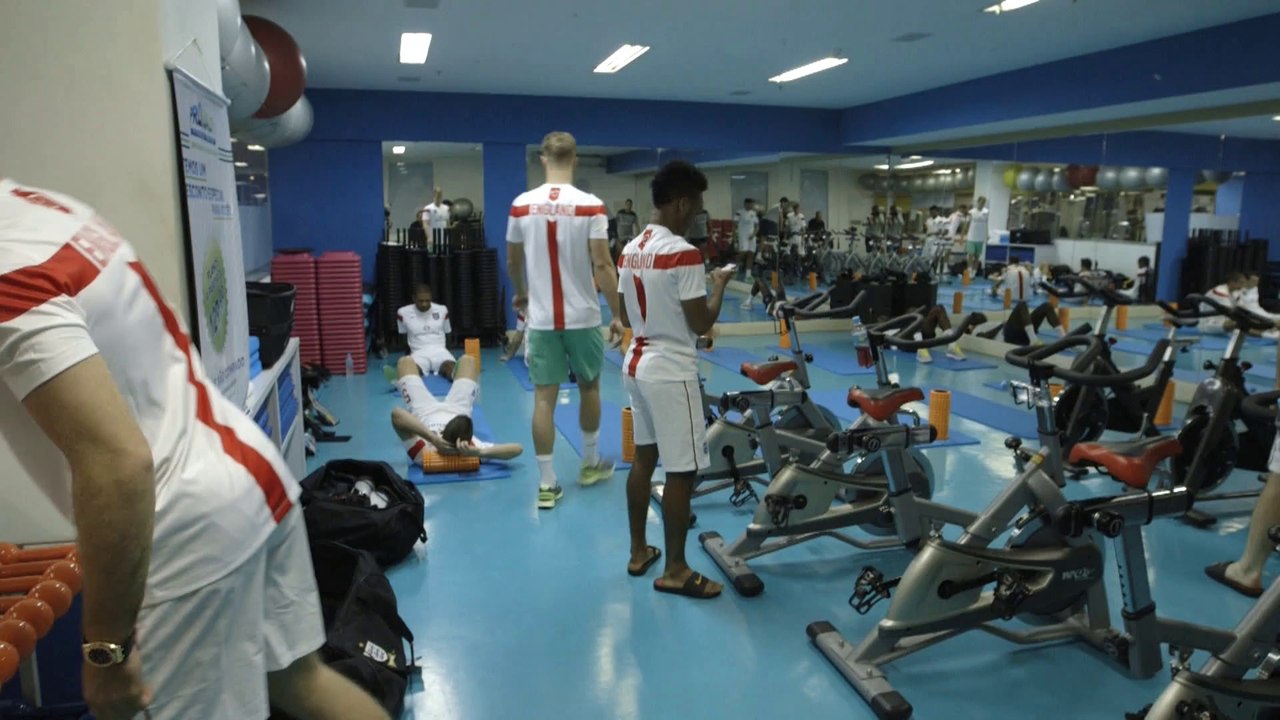 England v Italy 1-2 team recovery session | Inside Access