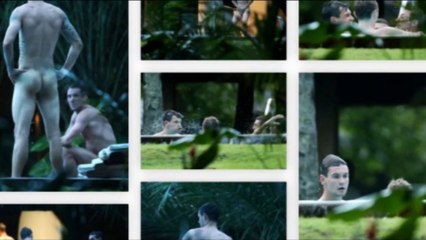 Giocatori croati nudi a bordo piscina