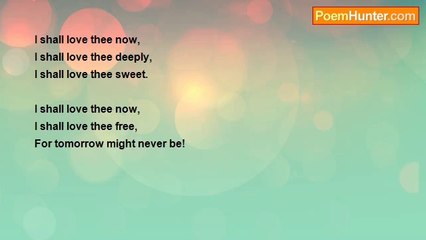 Charles (Tweets) Connor - I Shall Love