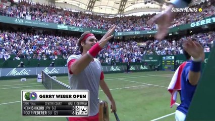 FEDERER, THE UNFORGETTABLE... HALLE OPEN 2014 MATCH POINT!