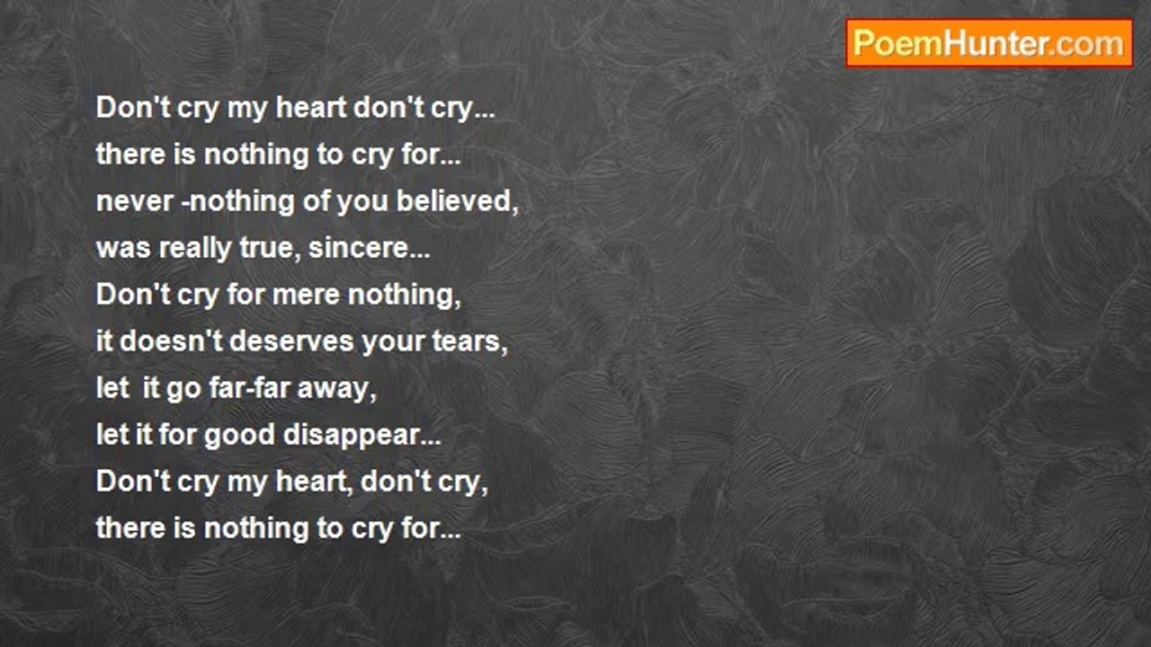 Maria Shipka - Don't cry!