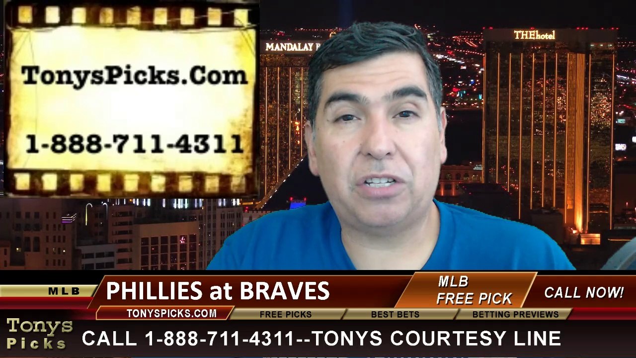 Atlanta Braves vs. Philadelphia Phillies Pick Prediction MLB Odds Preview 6-16-2014