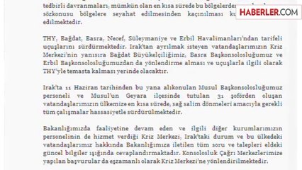 Türkiye'den Irak'a 2 Mesaj! Rehinelerle İlgili Son Açıklama