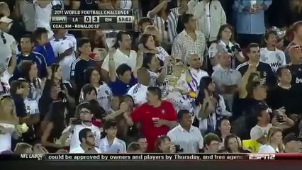 Cristiano Ronaldo Smashing Goal - High Quality - L.A Galaxy 1-4 Real Madrid
